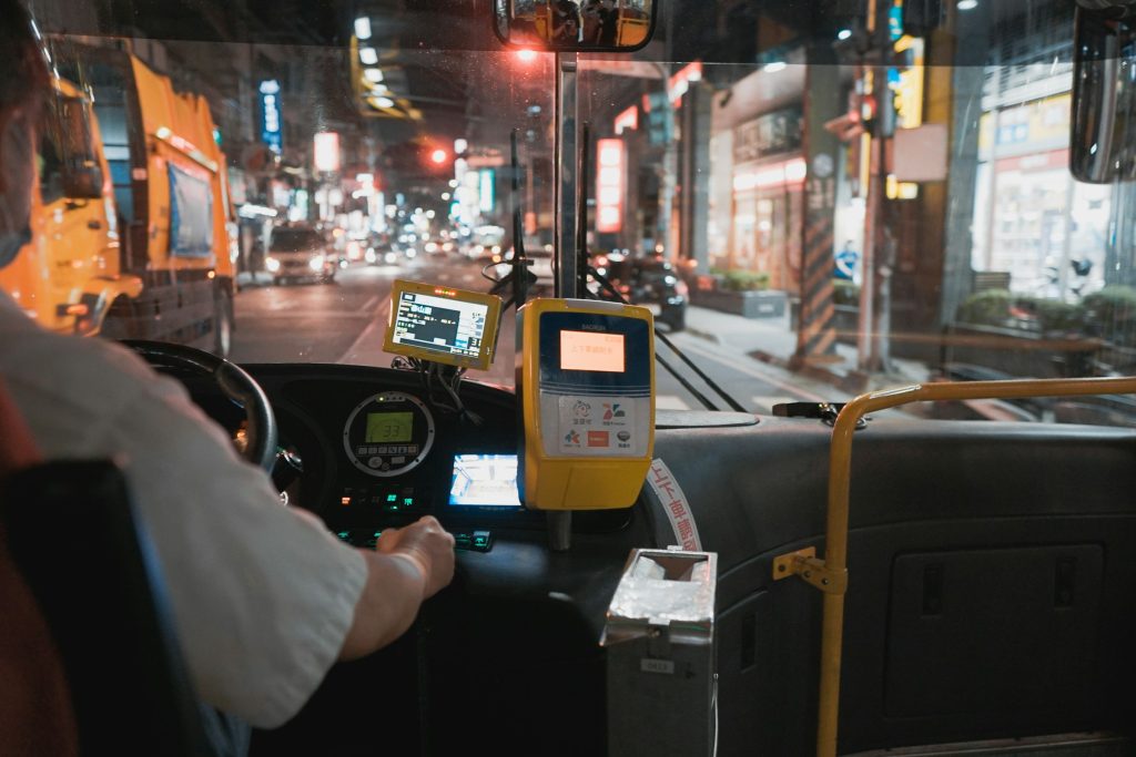 Easy Card Lesegerät im Bus
